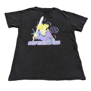 Dragon Ball Z Capsule Corp Trunks T-Shirt Men's Size XS Black Anime DBZ